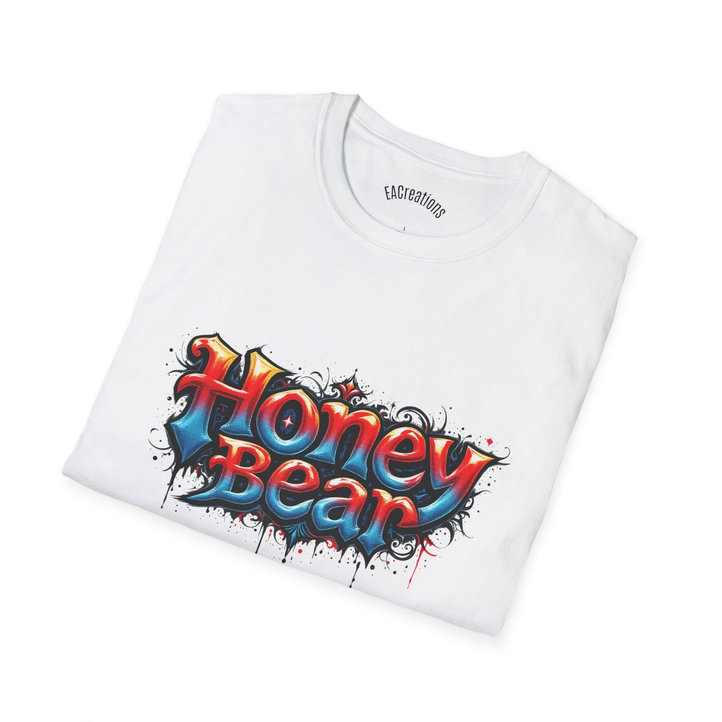 Honey Bear Graphic T-Shirt, Unisex Tee, Cool Casual Wear, Gift for Bear Lovers, Streetwear Style, Trendy Summer Top