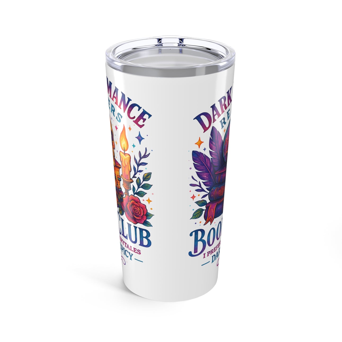 Boho Tumbler 20oz - Dark Romance Book Club Travel Mug, Gift for Readers, Literary Lovers, Unique Drinkware, Cozy Vibes
