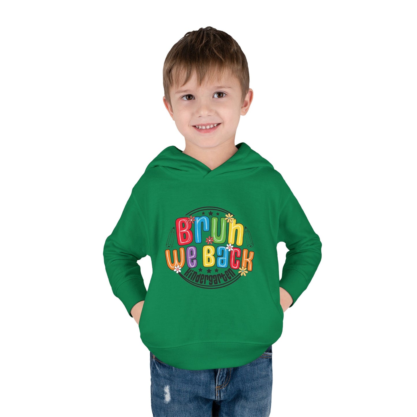 Bright Kindergarten Hoodie for Toddlers, Cute Fleece Pullover, Back to School Gift, Fun Kids Hoodie, Toddler School Apparel