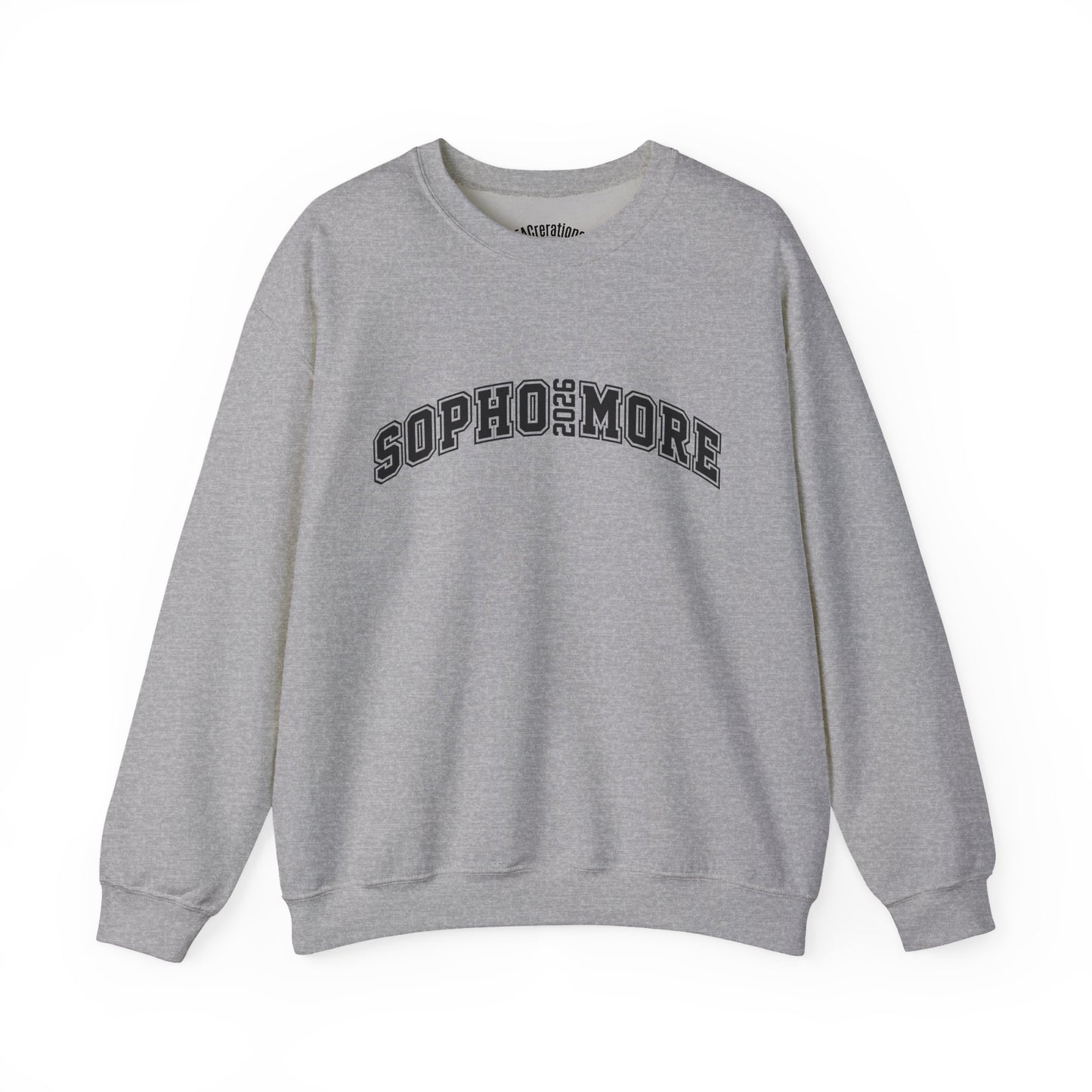 Sophomore Unisex Crewneck Sweatshirt, College Apparel, Graduation Gifts, Back to School Outfit, Cozy Casualwear, Trendy Sweatshirt