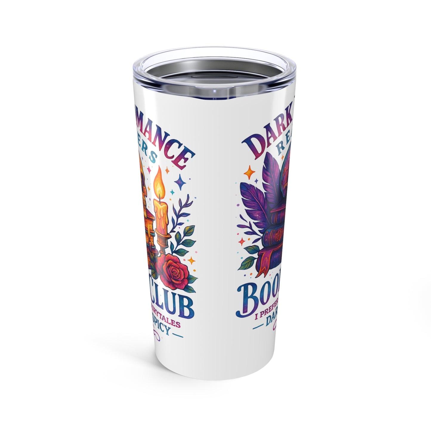 Boho Tumbler 20oz - Dark Romance Book Club Travel Mug, Gift for Readers, Literary Lovers, Unique Drinkware, Cozy Vibes