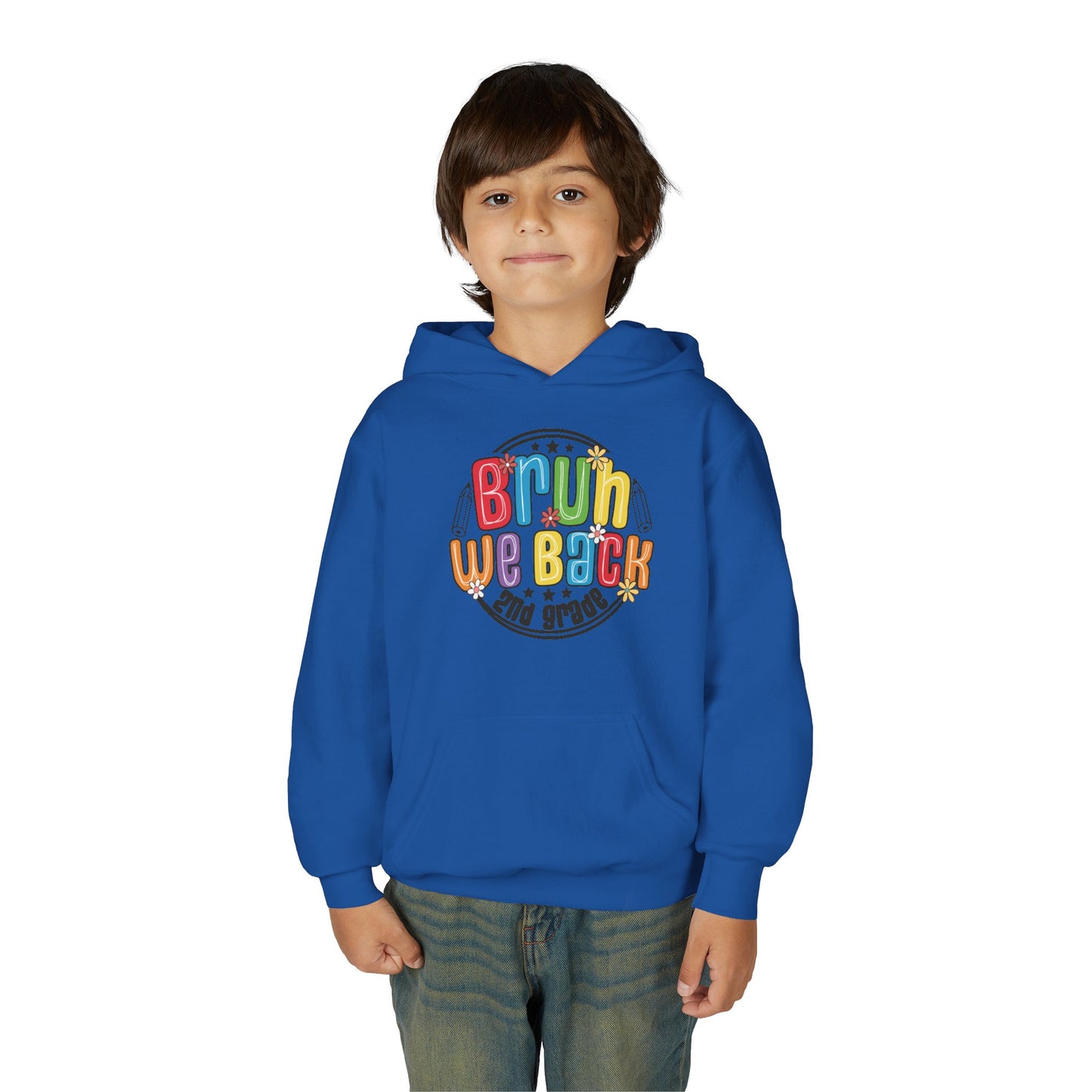 Brightly Colored Youth Hoodie for Back to School, Grade Celebration, Fun Gift for Students, Cozy Sweatshirt