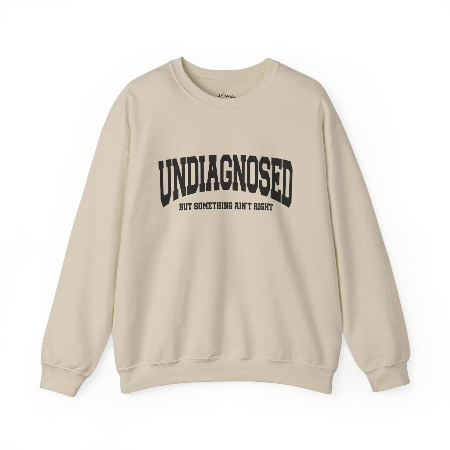 Unisex Heavy Blend™ Crewneck Sweatshirt - Undiagnosed, Comfort Wear, Mental Health Awareness Gift, Cozy Apparel, Self-care Sweater