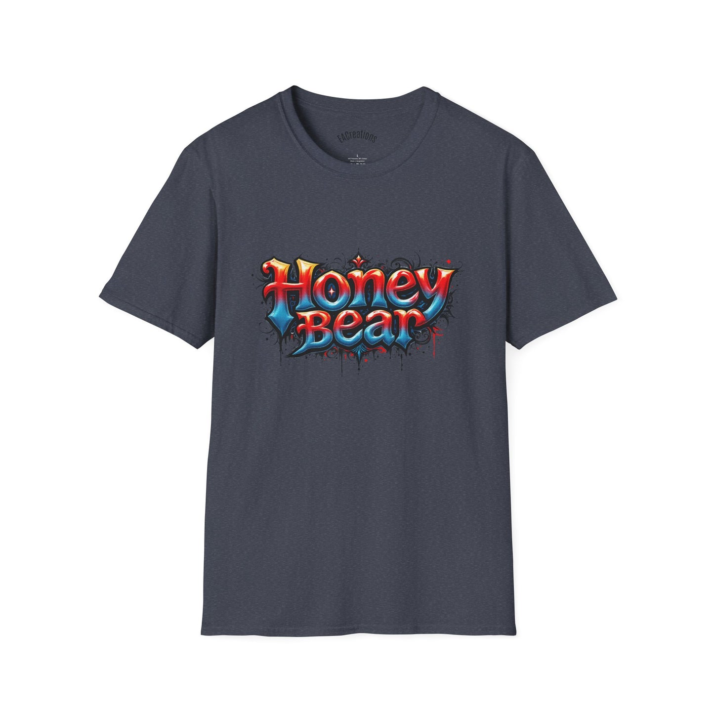 Honey Bear Graphic T-Shirt, Unisex Tee, Cool Casual Wear, Gift for Bear Lovers, Streetwear Style, Trendy Summer Top