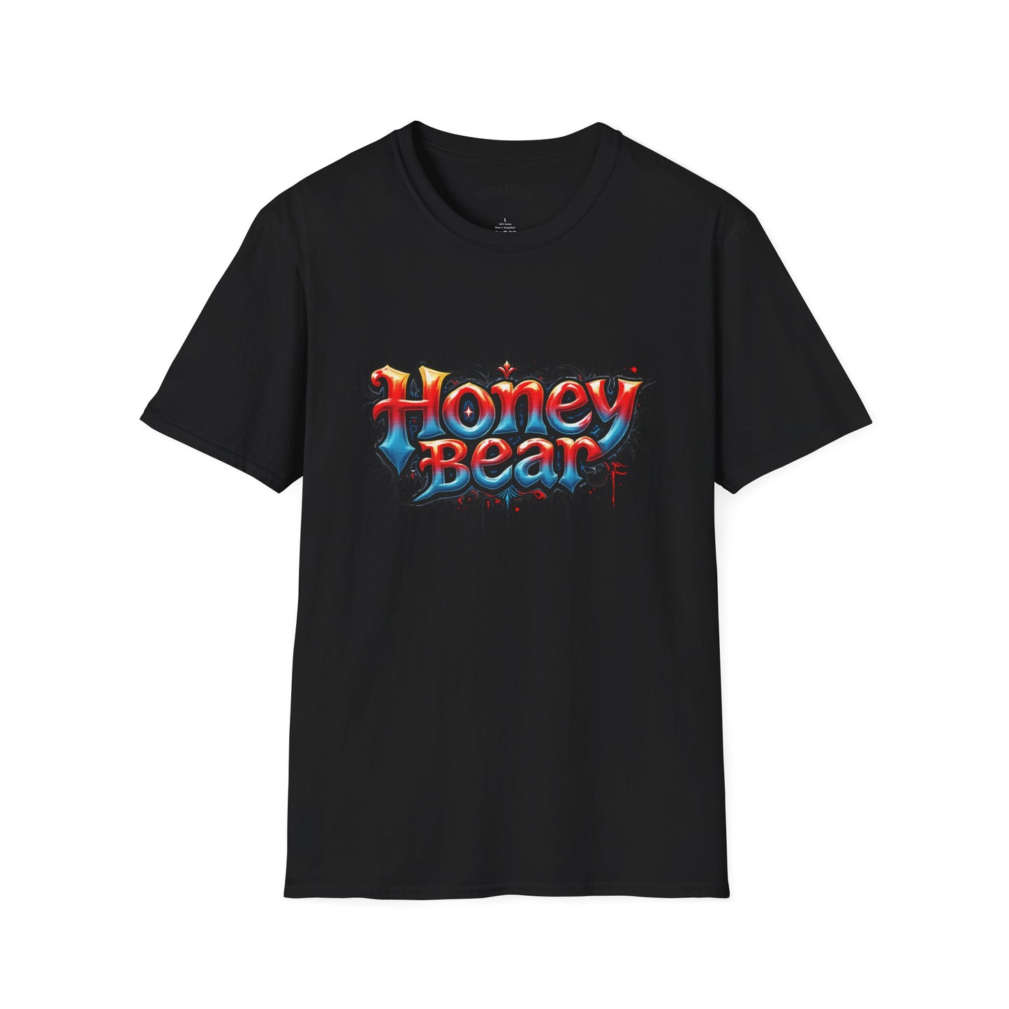 Honey Bear Graphic T-Shirt, Unisex Tee, Cool Casual Wear, Gift for Bear Lovers, Streetwear Style, Trendy Summer Top