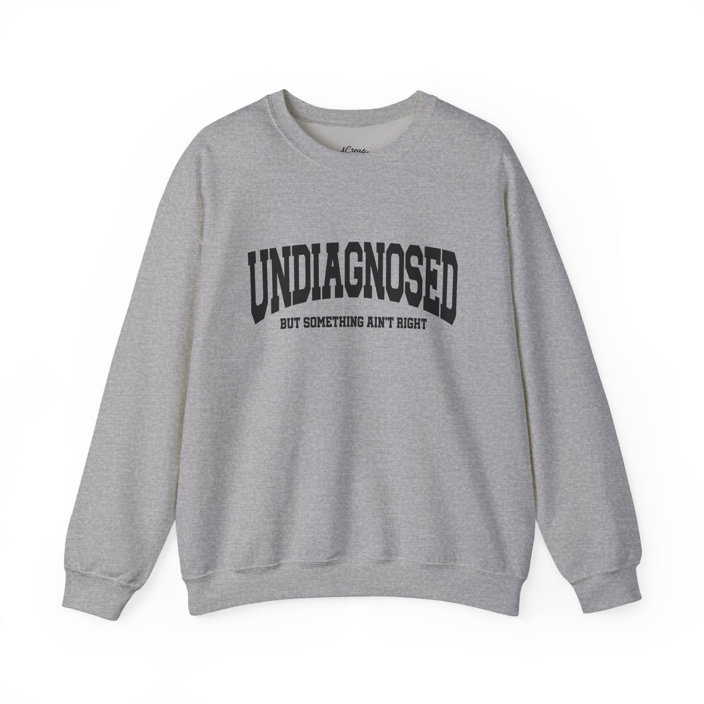 Unisex Heavy Blend™ Crewneck Sweatshirt - Undiagnosed, Comfort Wear, Mental Health Awareness Gift, Cozy Apparel, Self-care Sweater
