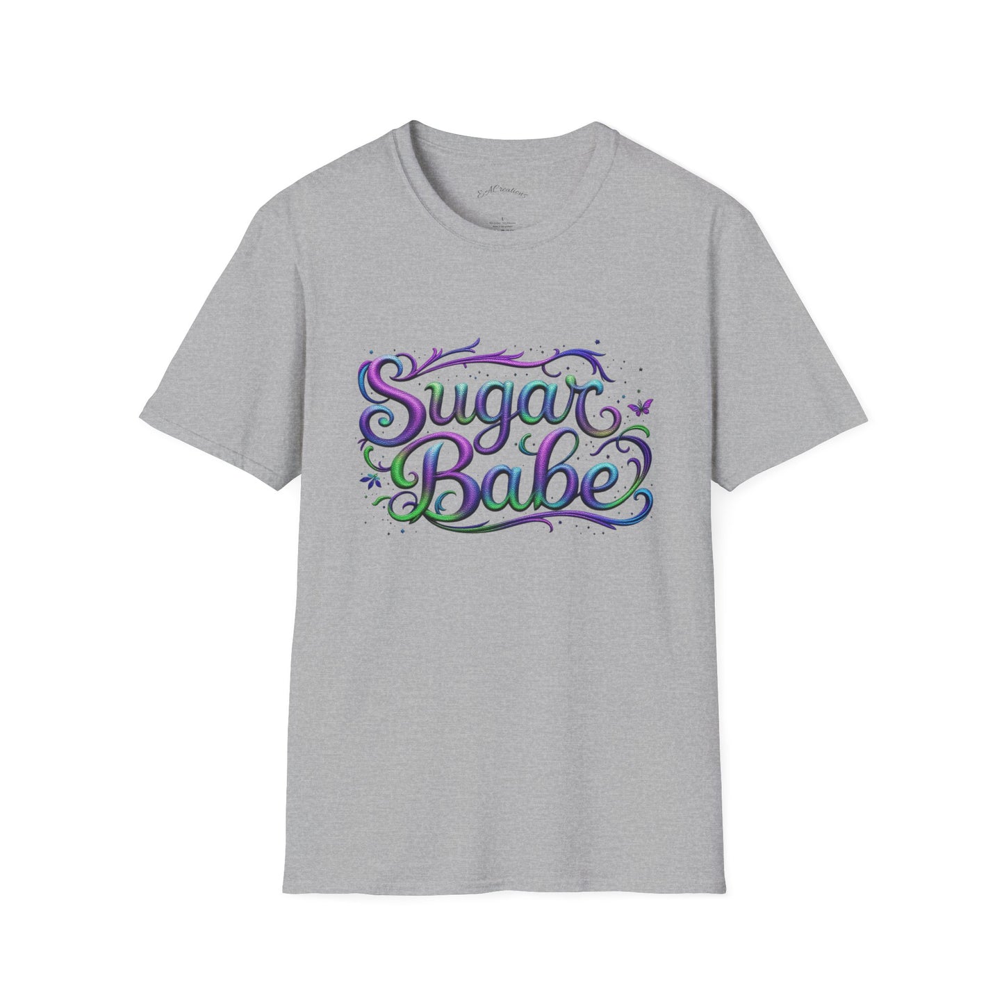Sugar Babe Unisex Softstyle T-Shirt, Cute Graphic Tee, Casual Wear, Gift for Her, Spring Fashion, Trendy Top