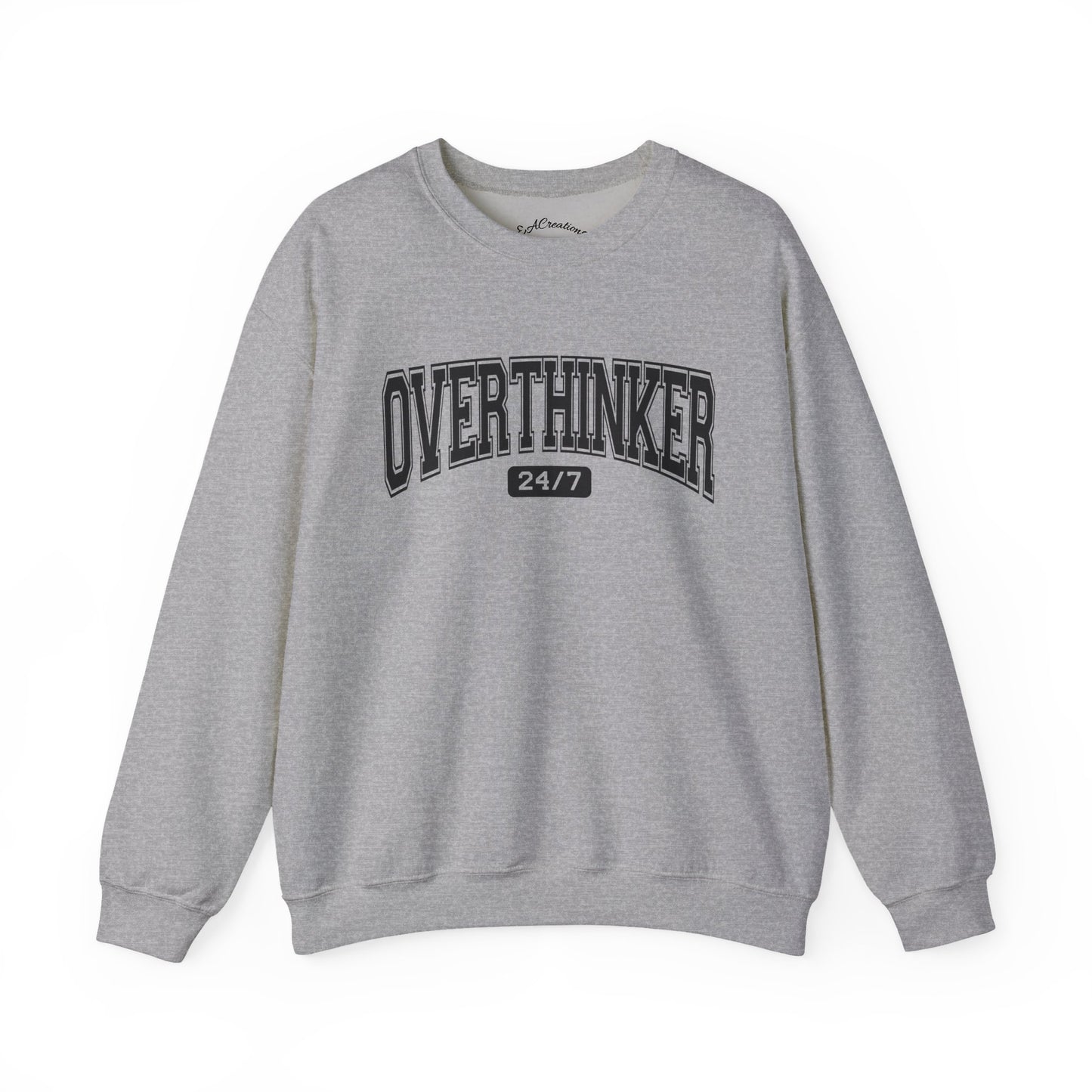Oversized Overthinker Sweatshirt for Comfort Lovers, Casual Style, Great Gift for Thinkers, Cozy Crewneck for All Occasions