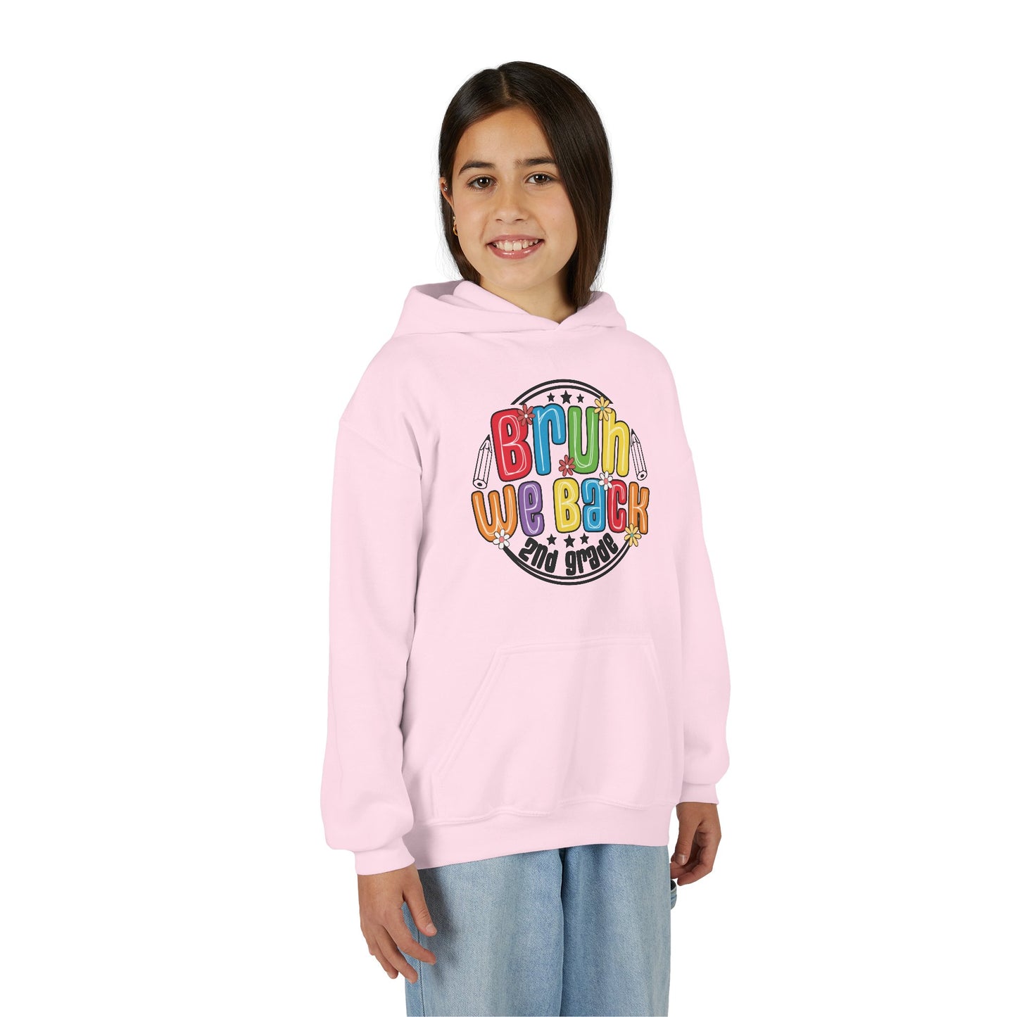 Brightly Colored Youth Hoodie for Back to School, Grade Celebration, Fun Gift for Students, Cozy Sweatshirt