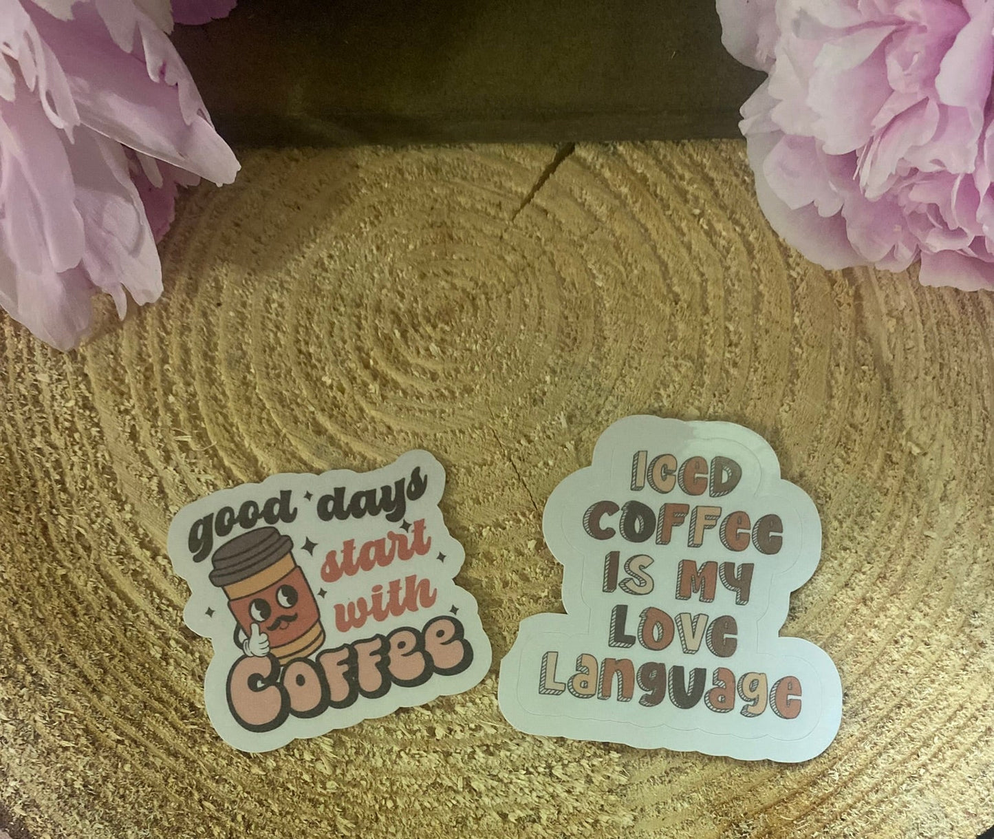 Good days start with Coffee sticker set