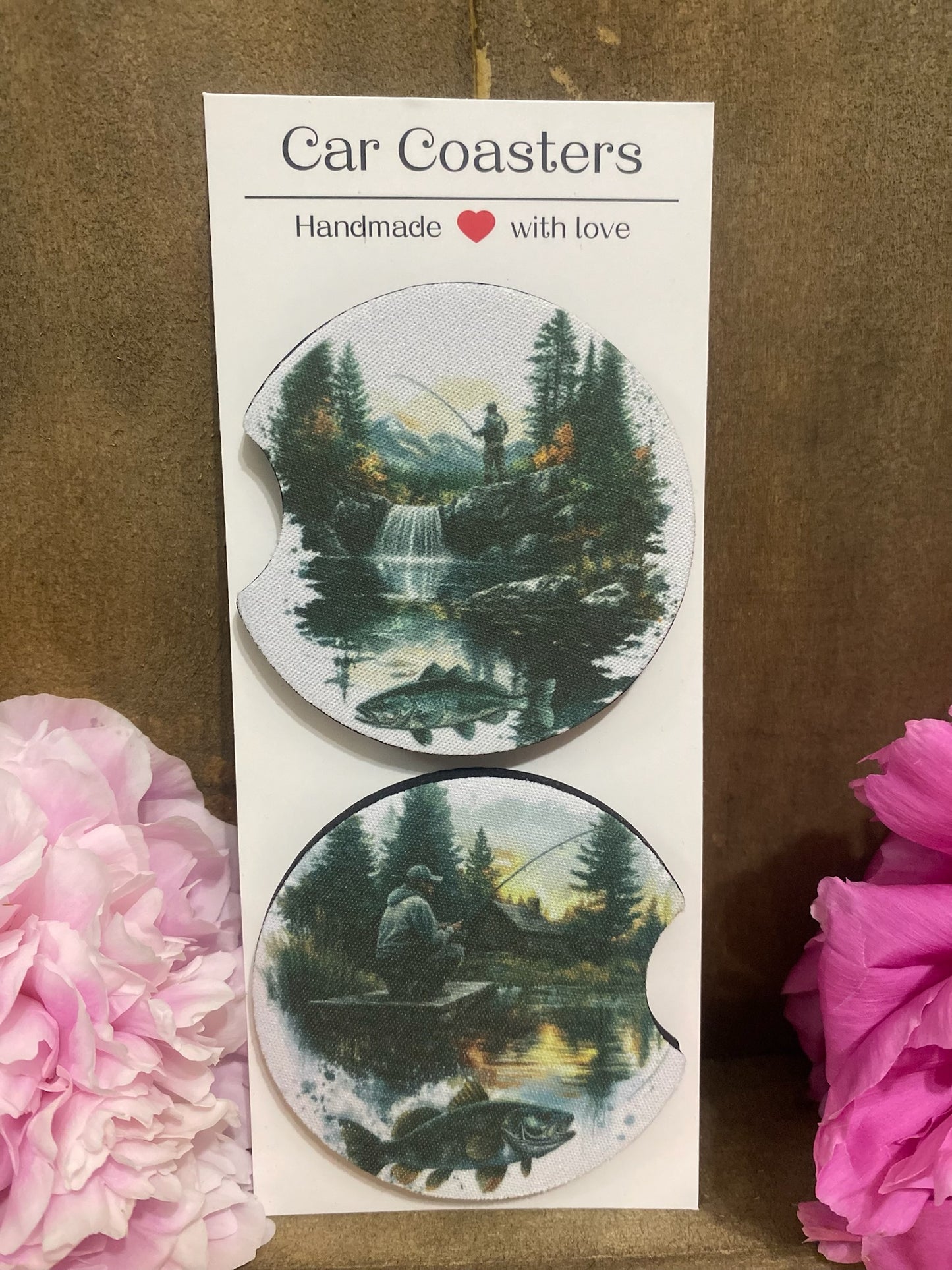 Fishing Car Coaster set