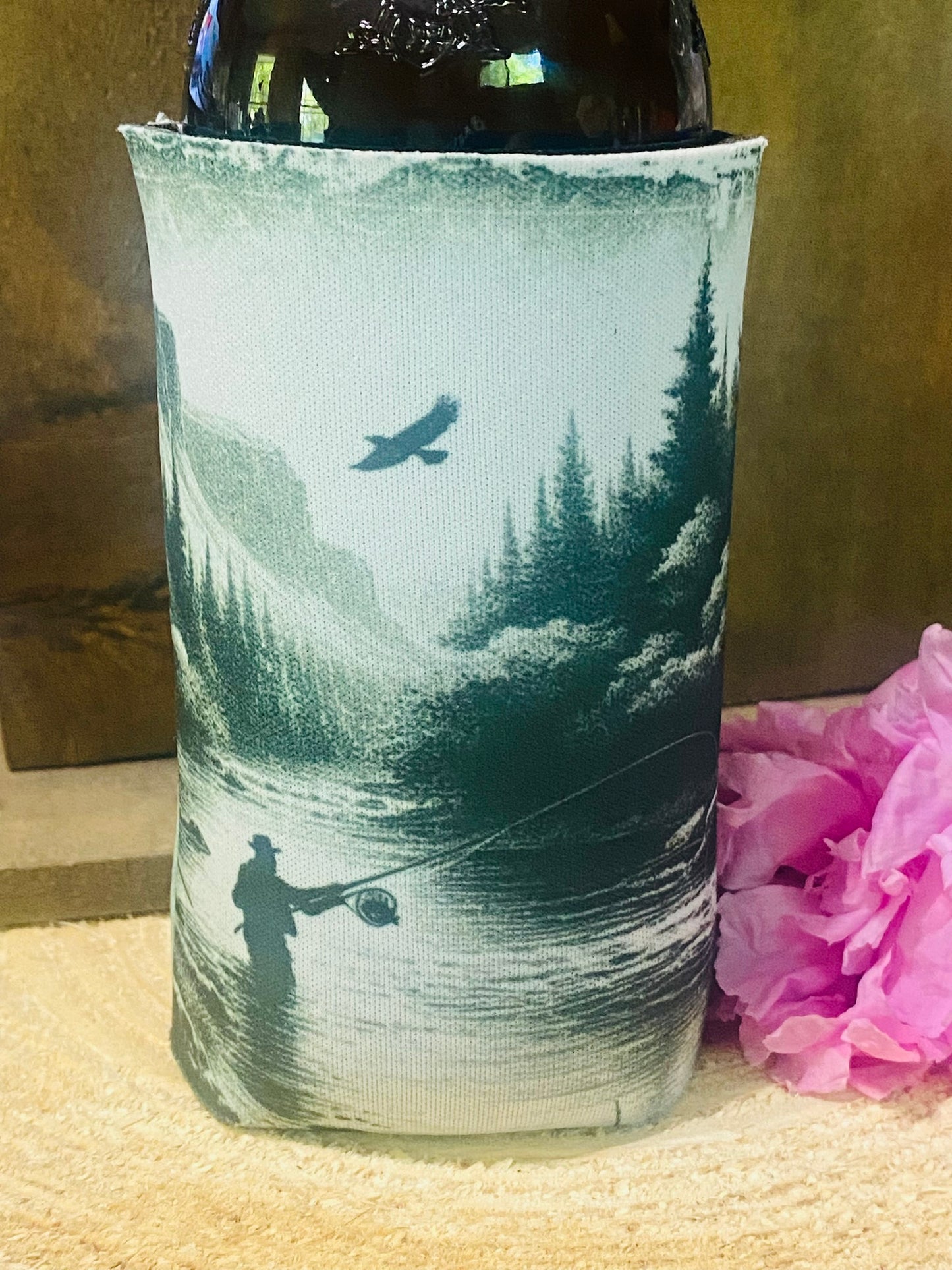 River Fishing slim can/ bottle koozie