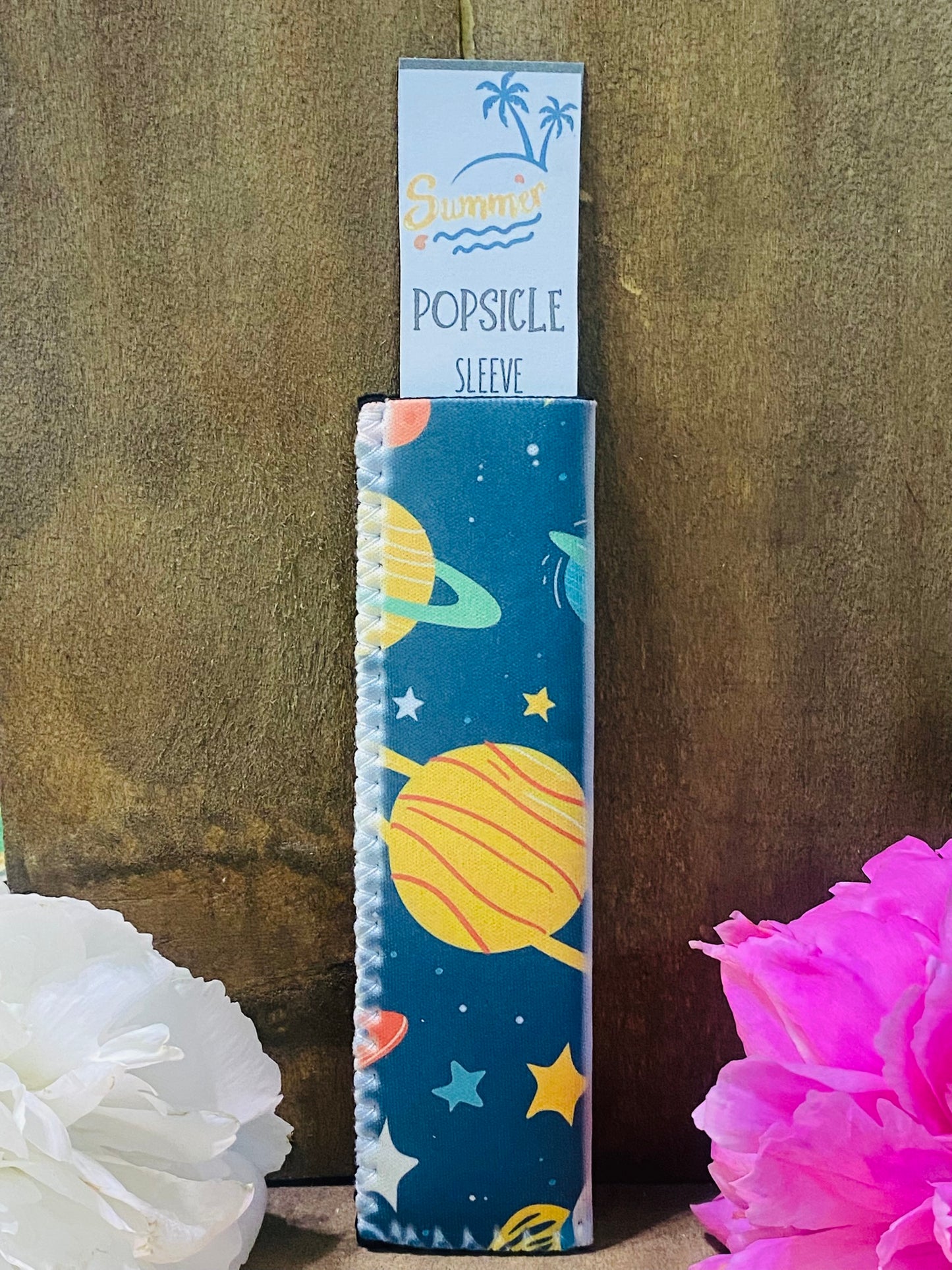 Freeze pop sleeve Galaxy on blue