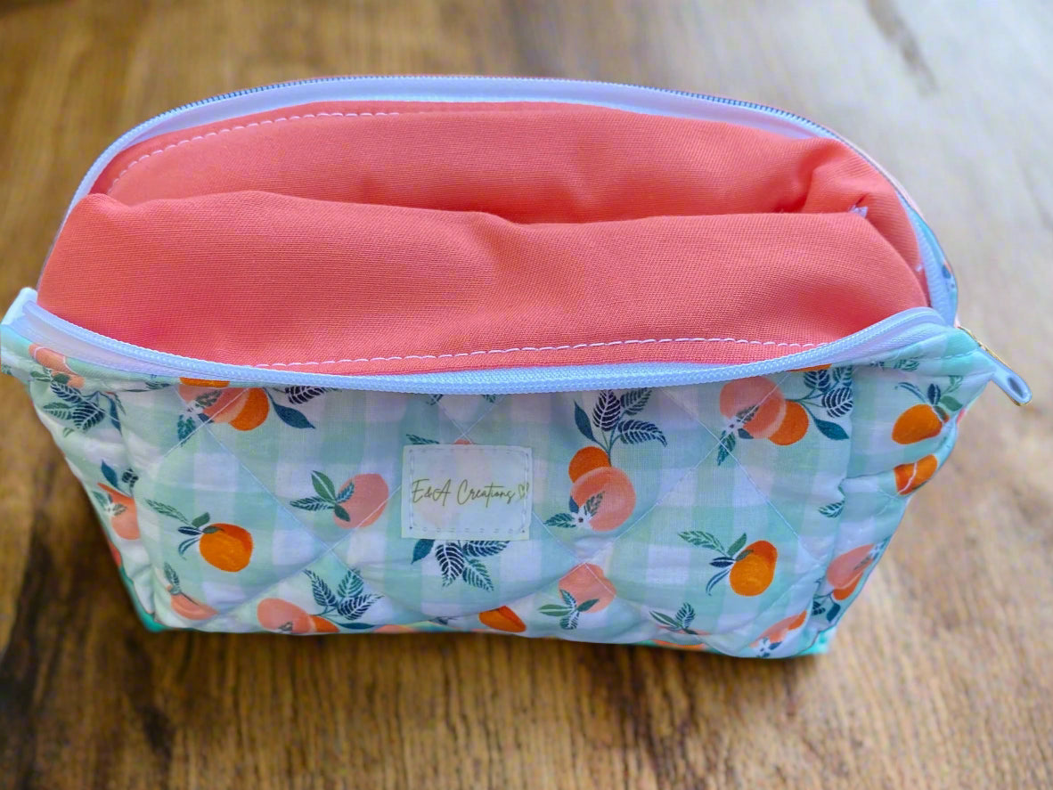 Peachy love Large Make up bag