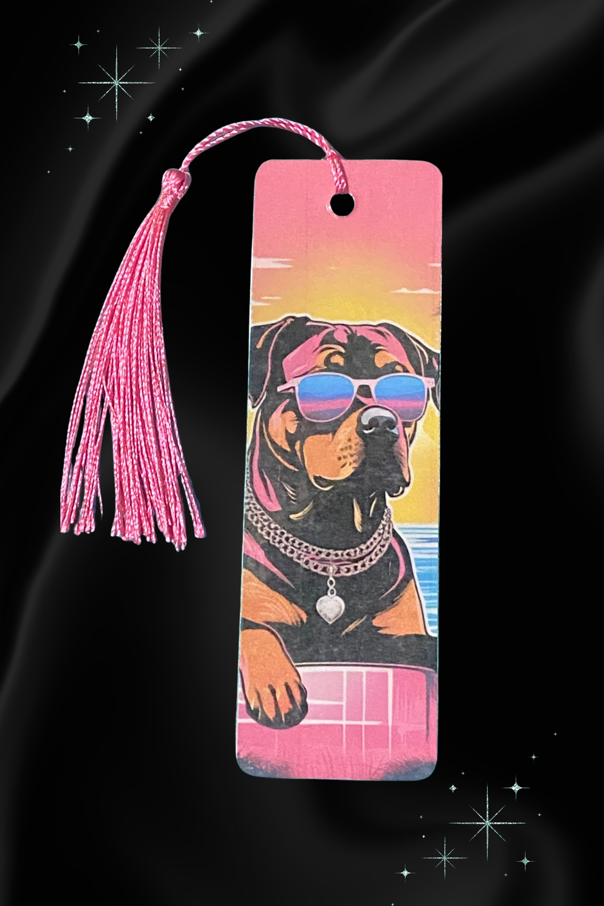 Dog beach day Bookmark