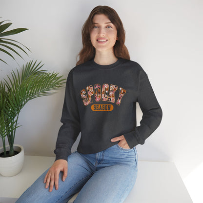Spooky Season Crewneck Sweatshirt, Halloween Apparel, Cozy Unisex Sweatshirt, Fall Fashion, Halloween Gift