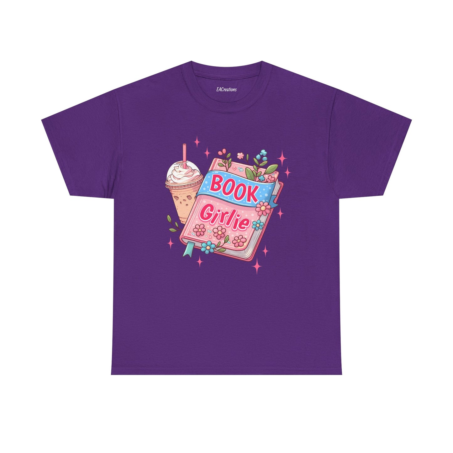 Cute Bookish Girlie Tee - Perfect for Readers, Gifts, Summer Fun, Book Club Shirts, Casual Wear