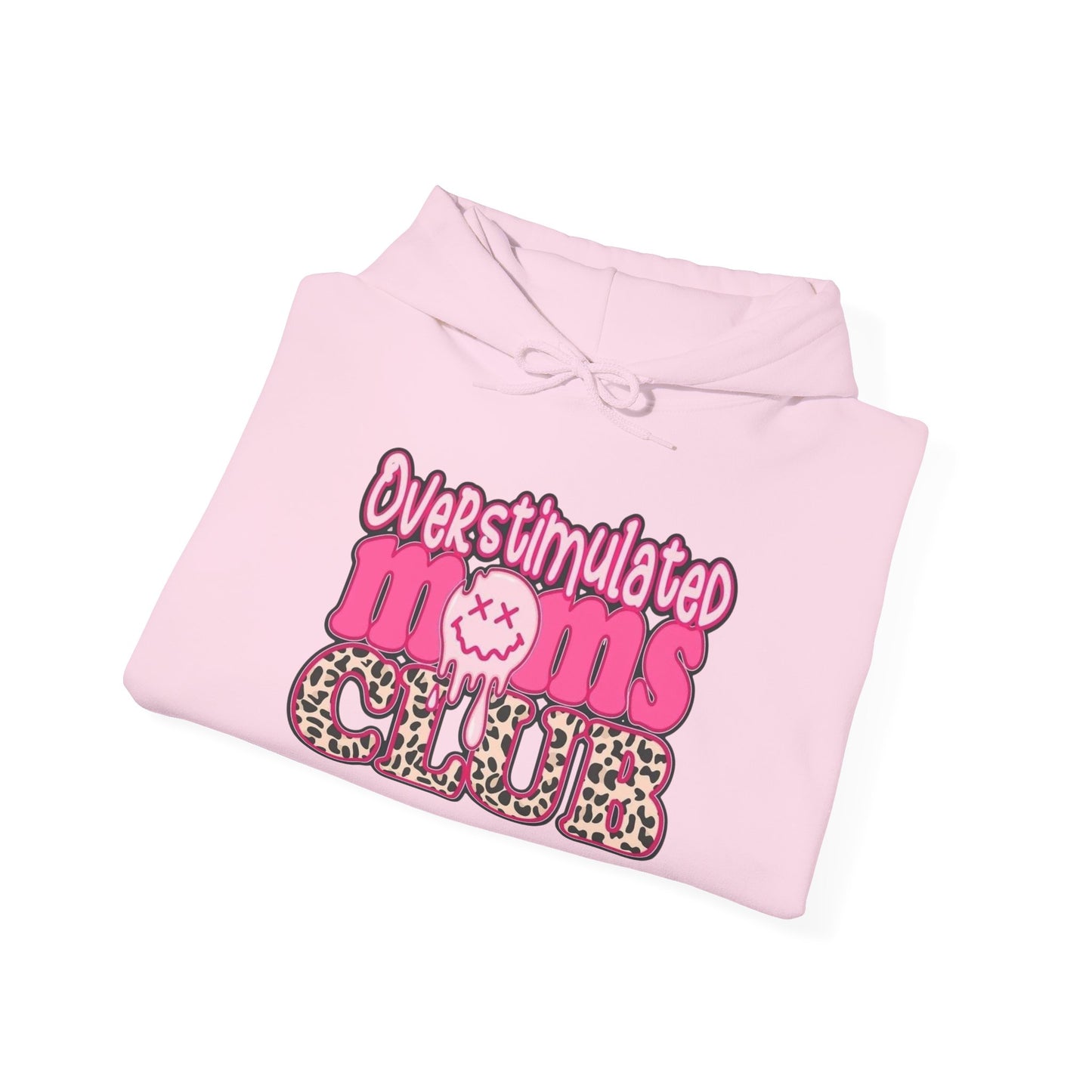 Overstimulated Moms Club Hoodie, Cozy Parenthood Sweatshirt, Gifts for Moms, Relaxation Wear, Fun Mom Apparel, Baby Shower Gift