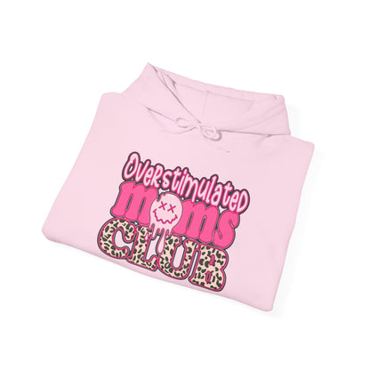 Overstimulated Moms Club Hoodie, Cozy Parenthood Sweatshirt, Gifts for Moms, Relaxation Wear, Fun Mom Apparel, Baby Shower Gift