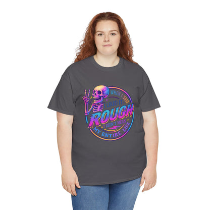 Rough Life Unisex Tee, Funny Skeleton T-Shirt, Casual Everyday Style, Gift for Friends, Unique Graphic Tee