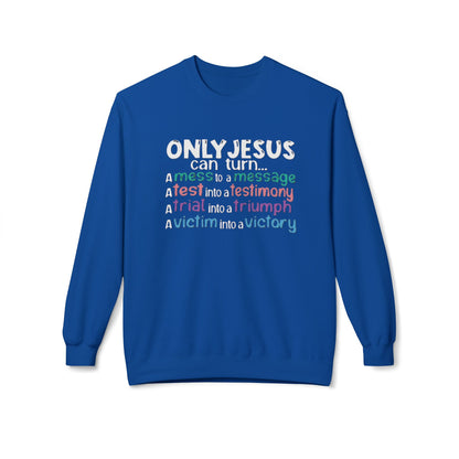 Christian Inspirational Sweatshirt, Faith Crewneck, Religious Gift, Casual Church Attire, Cozy Winter Apparel