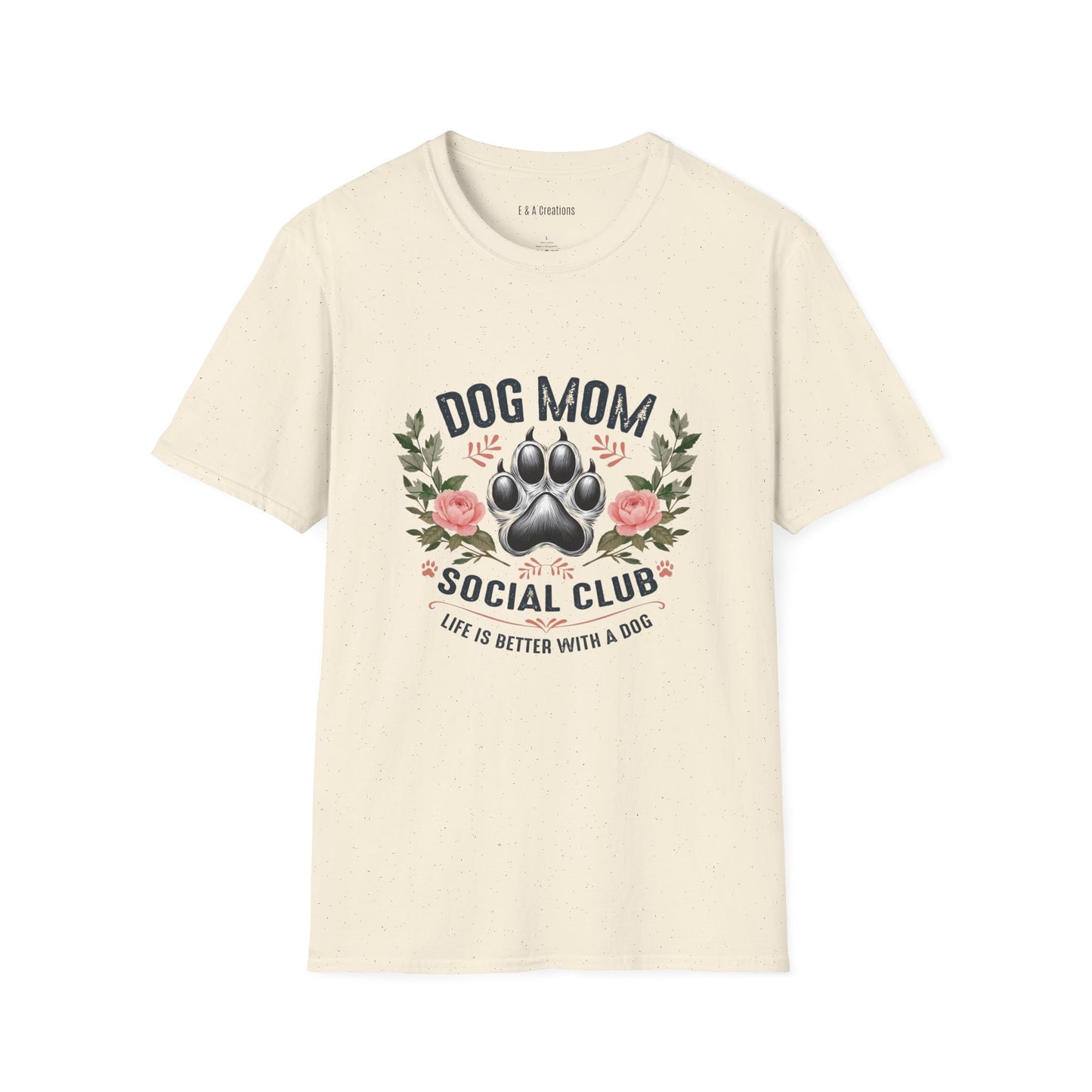 Dog Mom Social Club T-Shirt, Pet Lover Gift, Dog Parent Tee, Animal Lover Apparel, Mother's Day Gift, Casual Wear