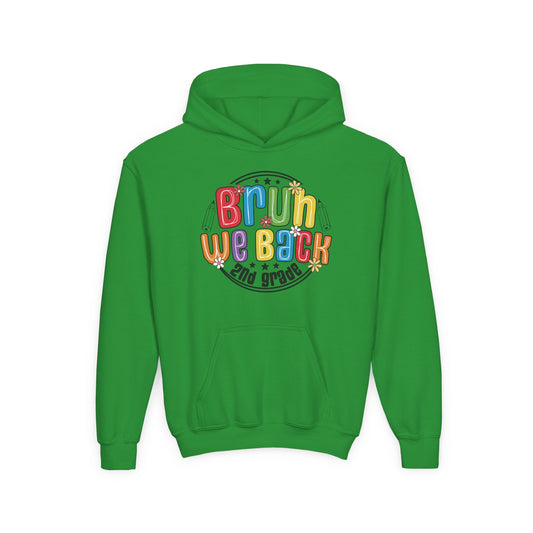 Brightly Colored Youth Hoodie for Back to School, Grade Celebration, Fun Gift for Students, Cozy Sweatshirt