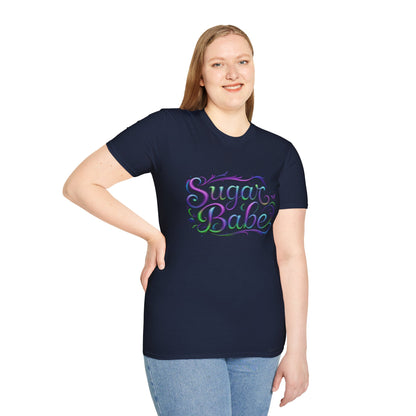 Sugar Babe Unisex Softstyle T-Shirt, Cute Graphic Tee, Casual Wear, Gift for Her, Spring Fashion, Trendy Top