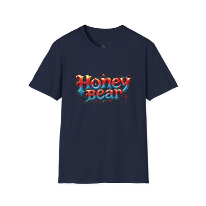 Honey Bear Graphic T-Shirt, Unisex Tee, Cool Casual Wear, Gift for Bear Lovers, Streetwear Style, Trendy Summer Top