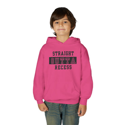 Straight Outta Recess Youth Recess Sweatshirt, Fun Kids Hoodies, Playful Gift for Sons and Daughters, Back to School Wear, Kid's Casual Outfit