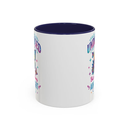 Undiagnosed Vibes Coffee Mug, Bohemian Coffee Cup, Unique Gift for Mental Health Awareness, Colorful Skull Design, Fun Drinking Mug