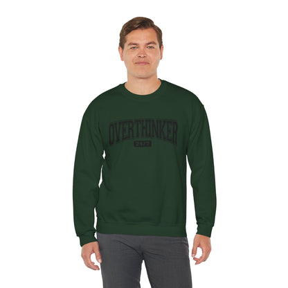 Oversized Overthinker Sweatshirt for Comfort Lovers, Casual Style, Great Gift for Thinkers, Cozy Crewneck for All Occasions