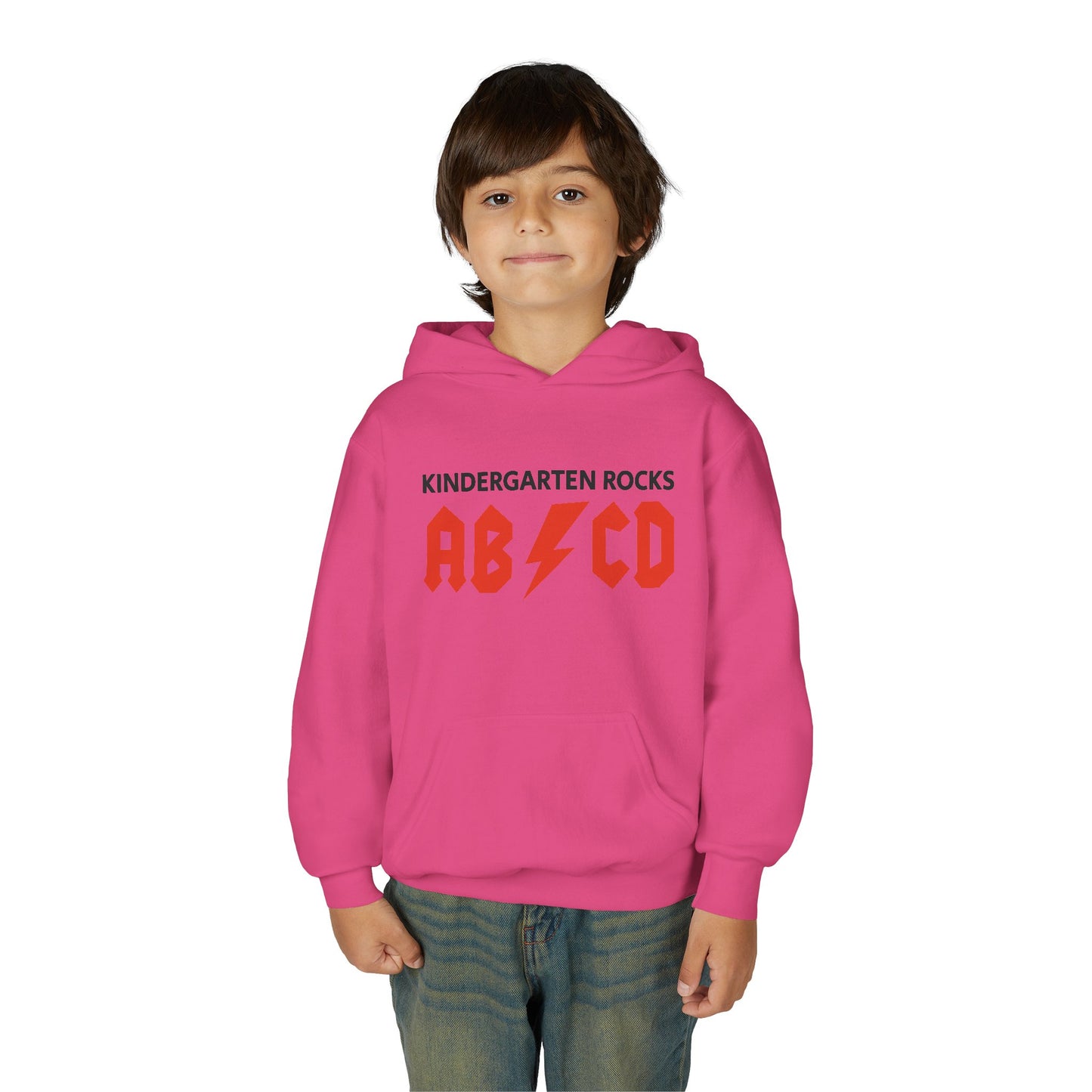 Kindergarten Rocks ABCD Youth Heavy Blend Hooded Sweatshirt