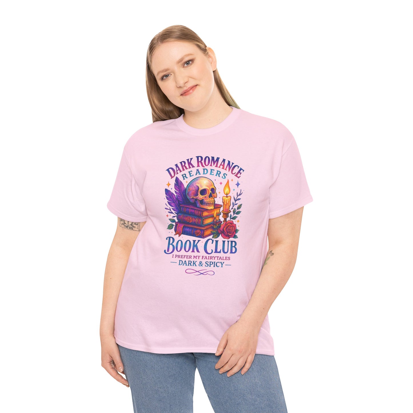 Dark Romance Book Club Tee, Unisex Cotton Graphic Tee, Ideal Gift for Readers, Cozy Bookworm Apparel, Great for Book Lovers, Nerdy T-Shirt