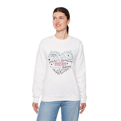 Heartfelt Mom Sweatshirt - Cozy Gift for Mother’s Day, Birthday, Casual Wear, Family Time, Inspirational Apparel