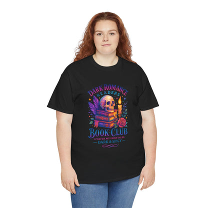Dark Romance Book Club Tee, Unisex Cotton Graphic Tee, Ideal Gift for Readers, Cozy Bookworm Apparel, Great for Book Lovers, Nerdy T-Shirt