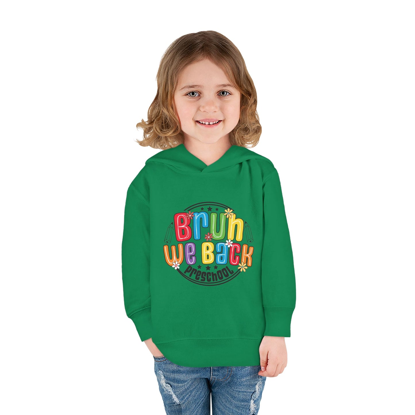 Colorful Preschool Hoodie with "Brun We Back" Design - Toddler Pullover Fleece, Kids Winter Wear, Back to School, Gift for Little [...]