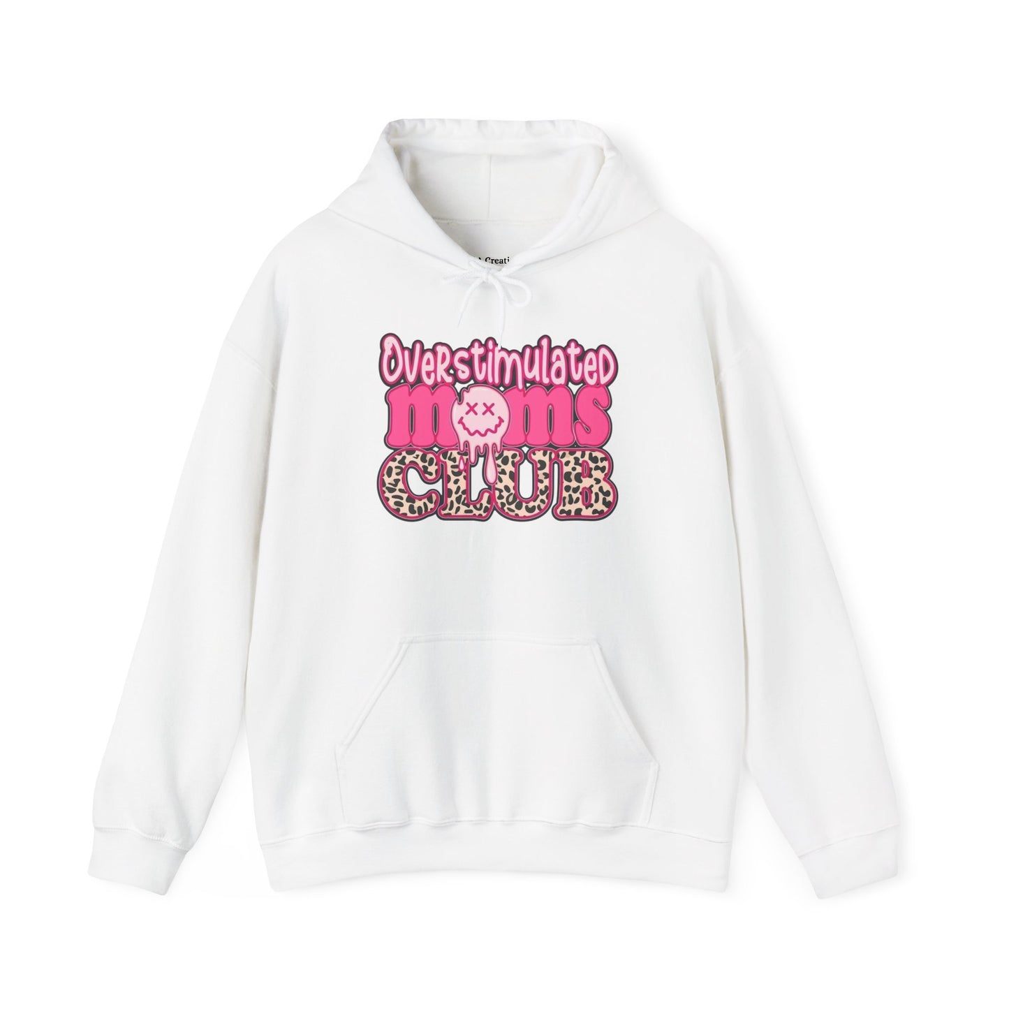 Overstimulated Moms Club Hoodie, Cozy Parenthood Sweatshirt, Gifts for Moms, Relaxation Wear, Fun Mom Apparel, Baby Shower Gift