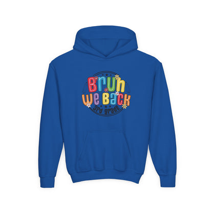 Colorful Youth Hoodie - 3rd Grade "Bruin We Back" Sweatshirt for Kids, Perfect for Back to School, Gift, Everyday Wear, Fun Style, [...]