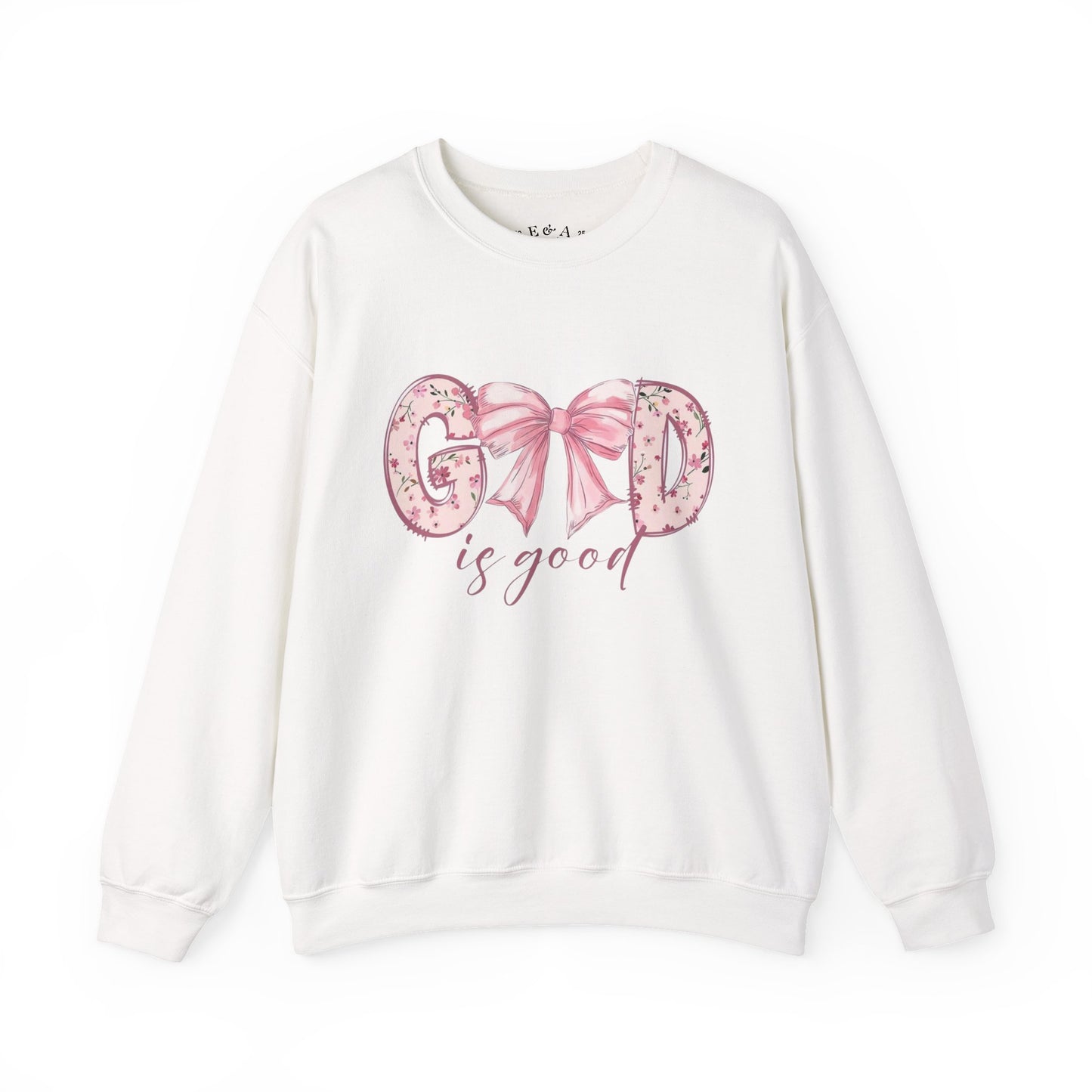 God is Good Crewneck Sweatshirt, Inspirational Sweatshirt, Christian Apparel, Gift for Her, Faith-Based Fashion, Relaxed Fit Sweater