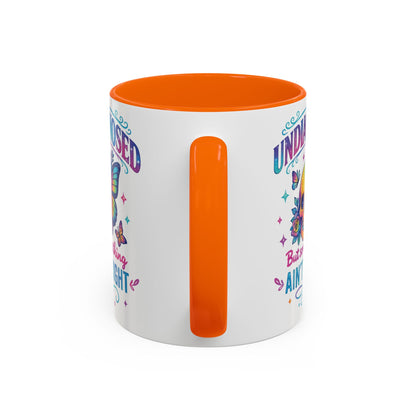 Undiagnosed Vibes Coffee Mug, Bohemian Coffee Cup, Unique Gift for Mental Health Awareness, Colorful Skull Design, Fun Drinking Mug