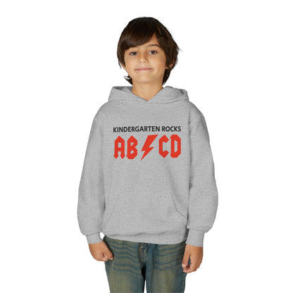Kindergarten Rocks ABCD Youth Heavy Blend Hooded Sweatshirt
