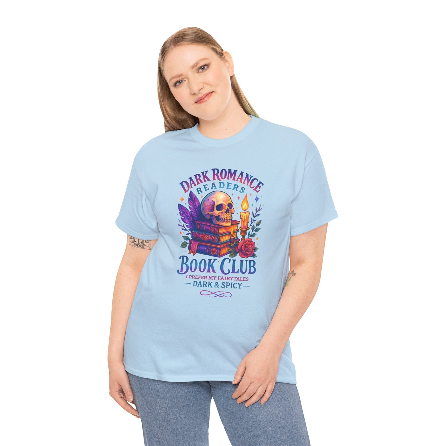 Dark Romance Book Club Tee, Unisex Cotton Graphic Tee, Ideal Gift for Readers, Cozy Bookworm Apparel, Great for Book Lovers, Nerdy T-Shirt