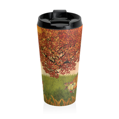 Fall Vibes Travel Mug, Autumn Coffee Cup, Seasonal Drinkware, Personalized Fall Gift, Pumpkin Spice Lover's Travel Mug