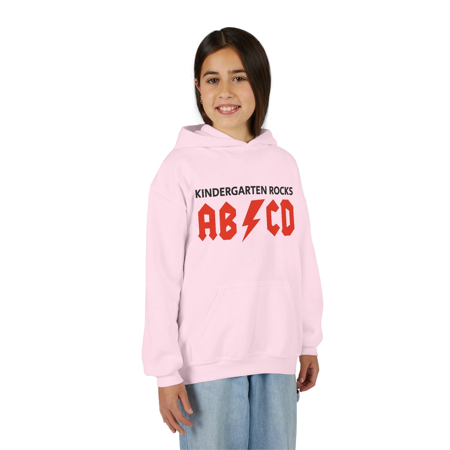 Kindergarten Rocks ABCD Youth Heavy Blend Hooded Sweatshirt