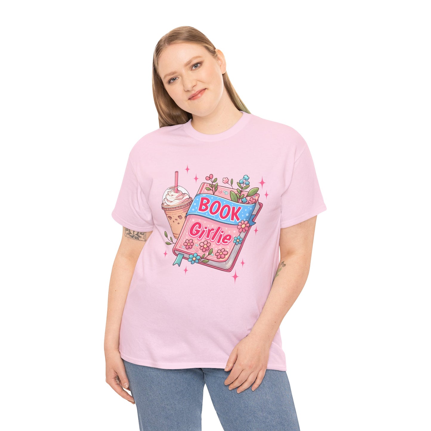 Cute Bookish Girlie Tee - Perfect for Readers, Gifts, Summer Fun, Book Club Shirts, Casual Wear