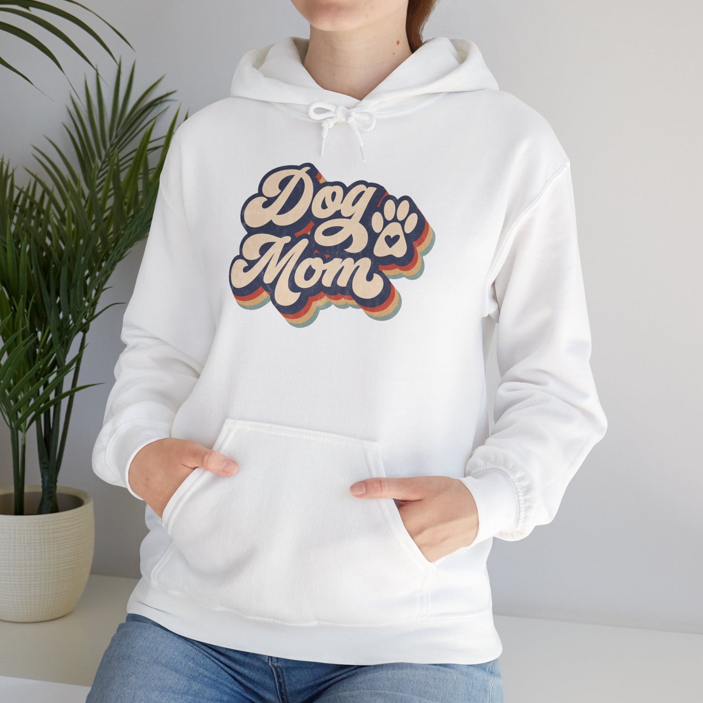 Dog Mom Hoodie - Cozy Sweatshirt for Dog Lovers, Gift for Pet Owners, Casual Wear, Birthday Present, Animal Lover Apparel
