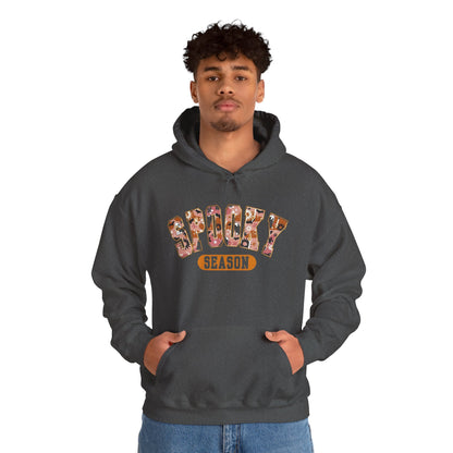 Spooky Season Unisex Hooded Sweatshirt, Casual Wear, Gifts for Athletes, Cozy Streetwear, Sports Lover Apparel, Fall Fashion