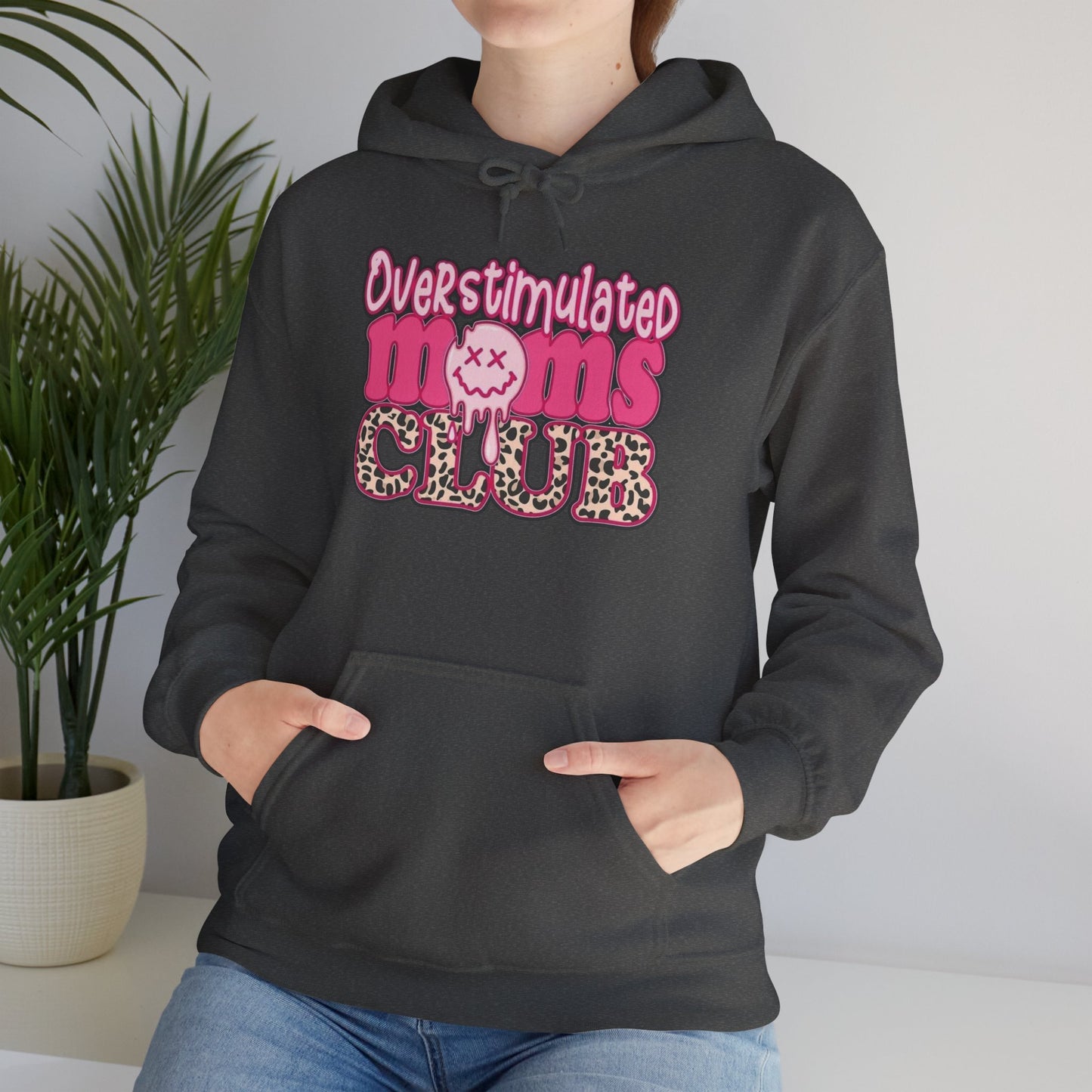 Overstimulated Moms Club Hoodie, Cozy Parenthood Sweatshirt, Gifts for Moms, Relaxation Wear, Fun Mom Apparel, Baby Shower Gift