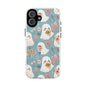 Cute Ghost Floral Magnetic Phone Case, Tough Phone Cover, Halloween Gift, Trendy Case for Kids, Unique Cell Phone Accessory